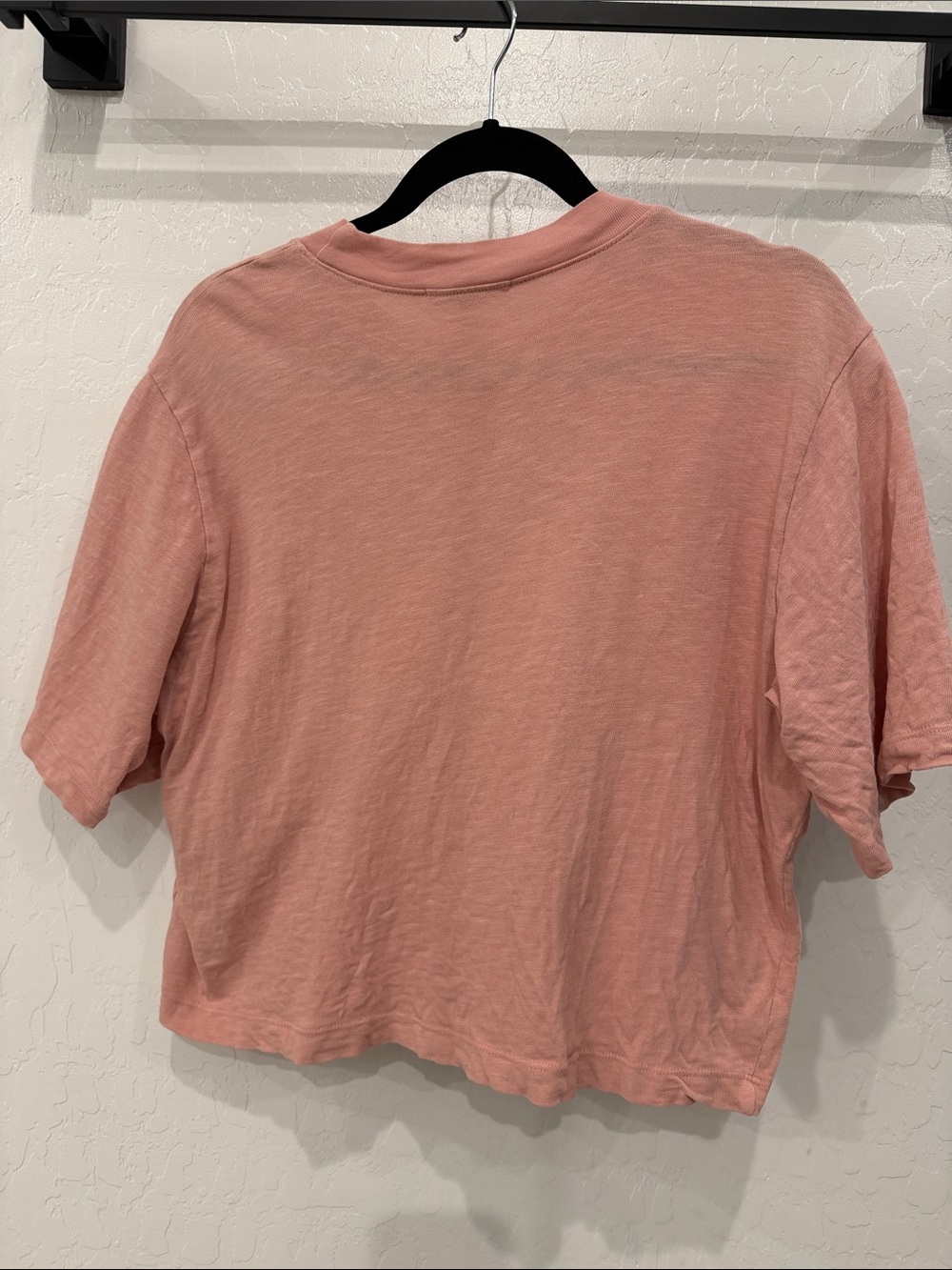 Cotton Citizen Pink Boxy Crop Crewneck Tee - Picture 2 of 3